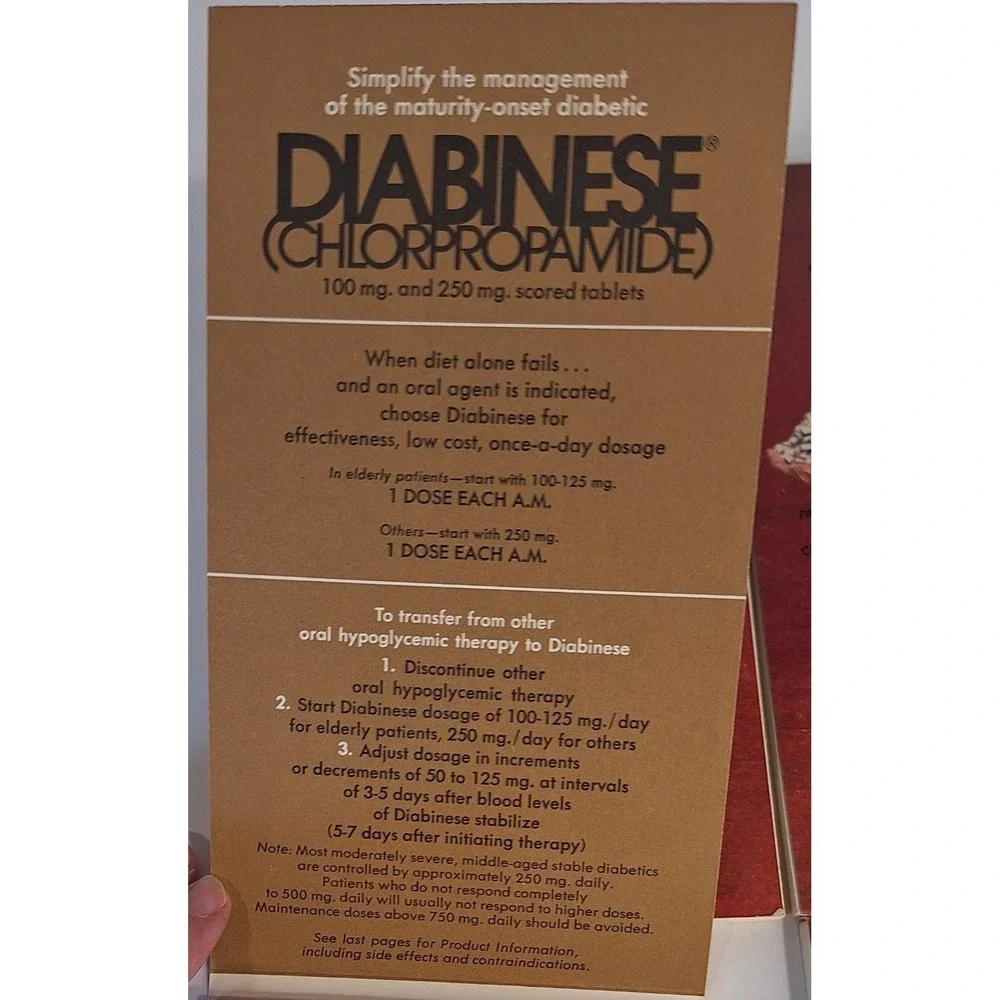 Lot Of 4 Pfizer Labs Notepads Diabinese‎ Chlorpropamide Vintage